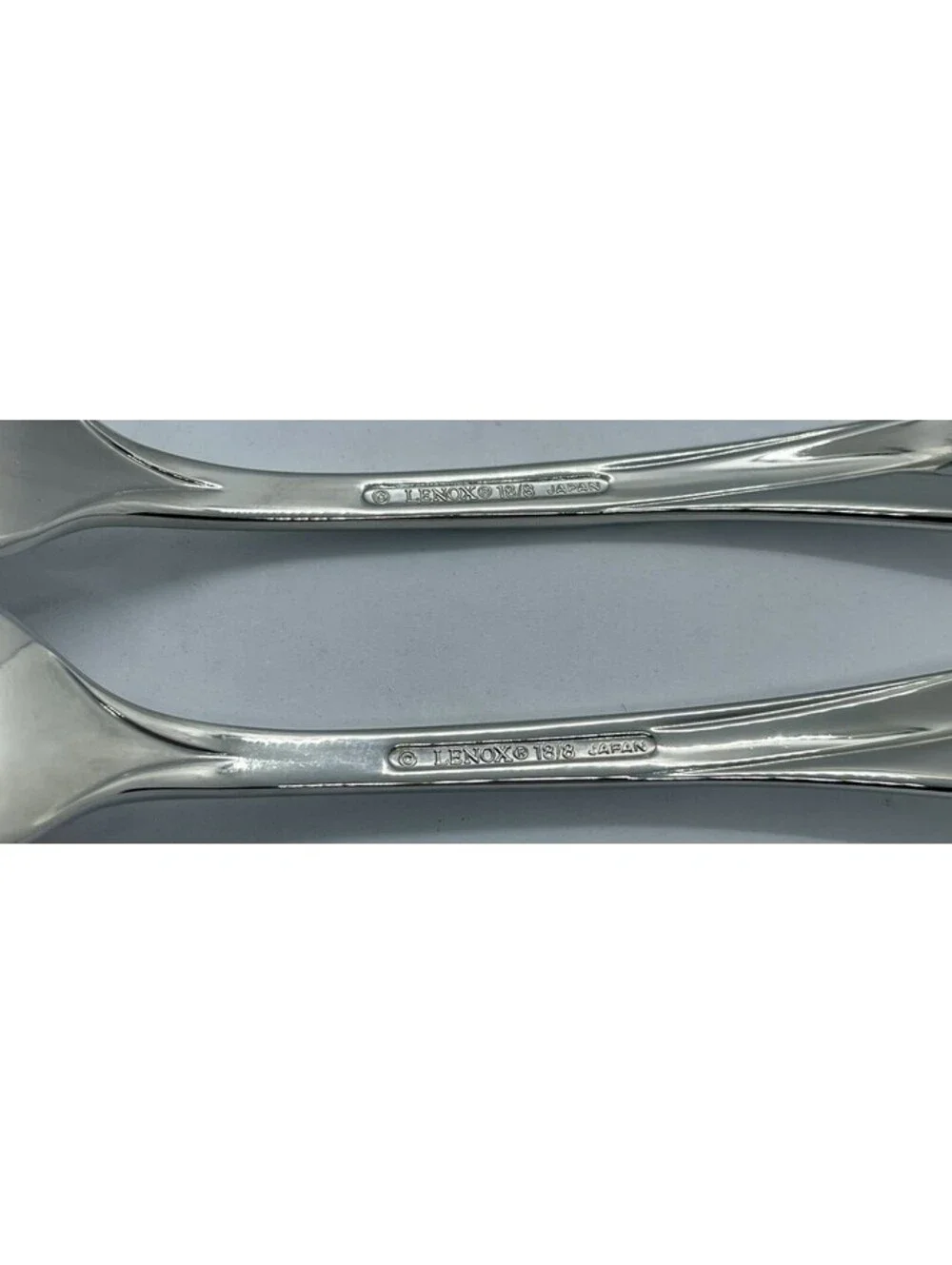 (2) Lenox DEBUT 18/8 Stainless Japan Kirk Stieff Collection Dinner Fork Lot ~8”
